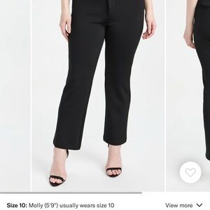 Good American Shiny Scuba Cropped Trousers